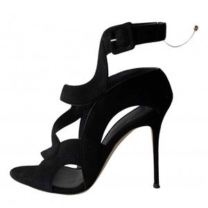 Authentic Giuseppe Zanotti Mistico Black Suede Sandal